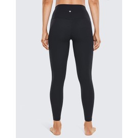 CRZ YOGA Women's Butterluxe Leggings 25 Inches - High Waisted Buttery Soft Comfort Lounge Leggings Black Small