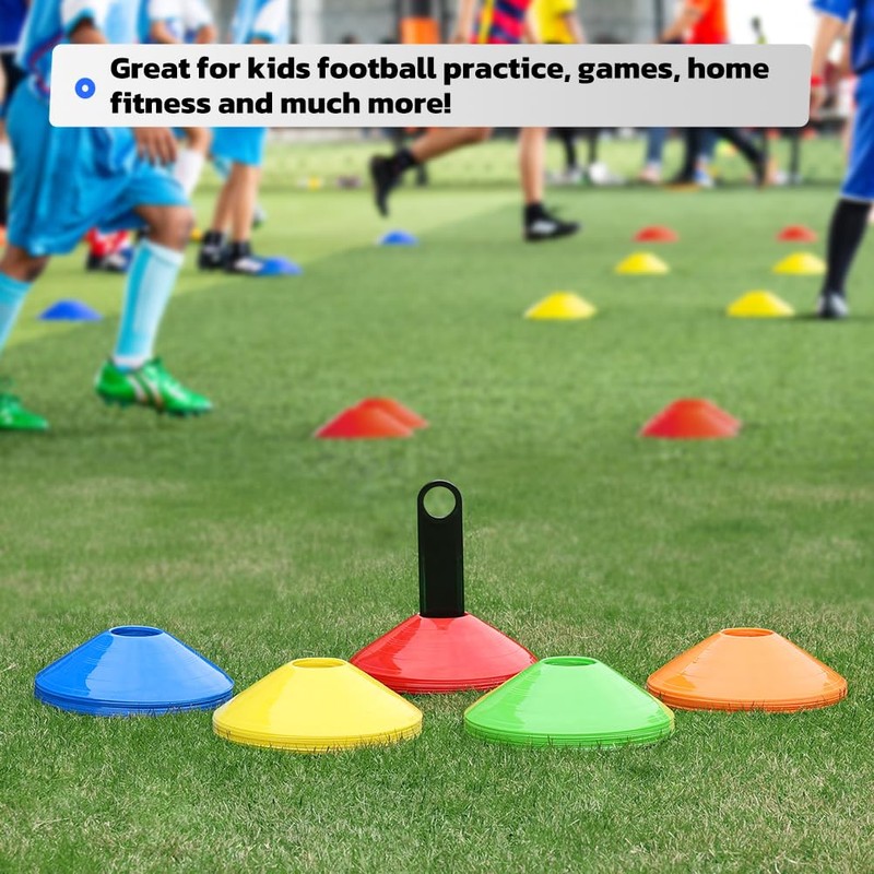 GHB Soccer Cones 25/50/100 Pack Disc Soccer Sport Cones Training