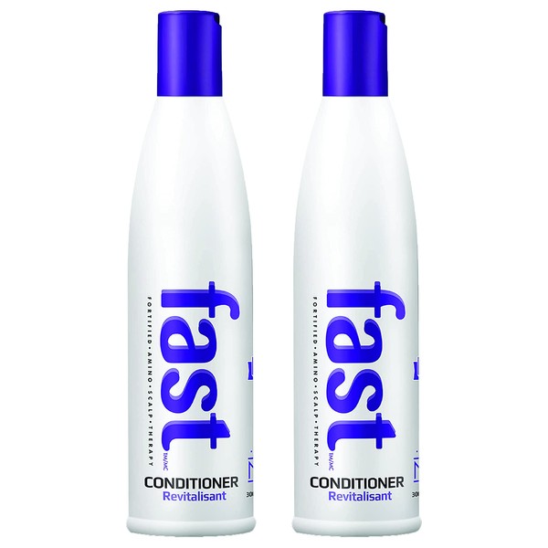 Nisim F.A.S.T Fortified Amino Scalp Therapy Conditioner - Supports Stronger & Healthier Hair with Essential Nutrients, Amino Acids & Proteins - Sulfate-free, Paraben-free, 300ml - 2 Pack