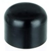 Alberts 831967 Post Cap for Round Metal Posts, Plastic, Black,