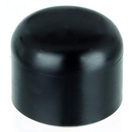 Alberts 831967 Post Cap for Round Metal Posts, Plastic, Black, for Post Diameter 34 mm, Set of 20