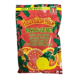 Hawaiian Sun Pass-O-Guava Powder Drink Mix: A Tropical Guava Escape in Every Sip – 4.4 Oz (pack of 1)