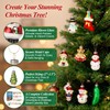 ElectricWise 24 Pcs Glass Christmas Ornaments & Advent Countdown Calendar