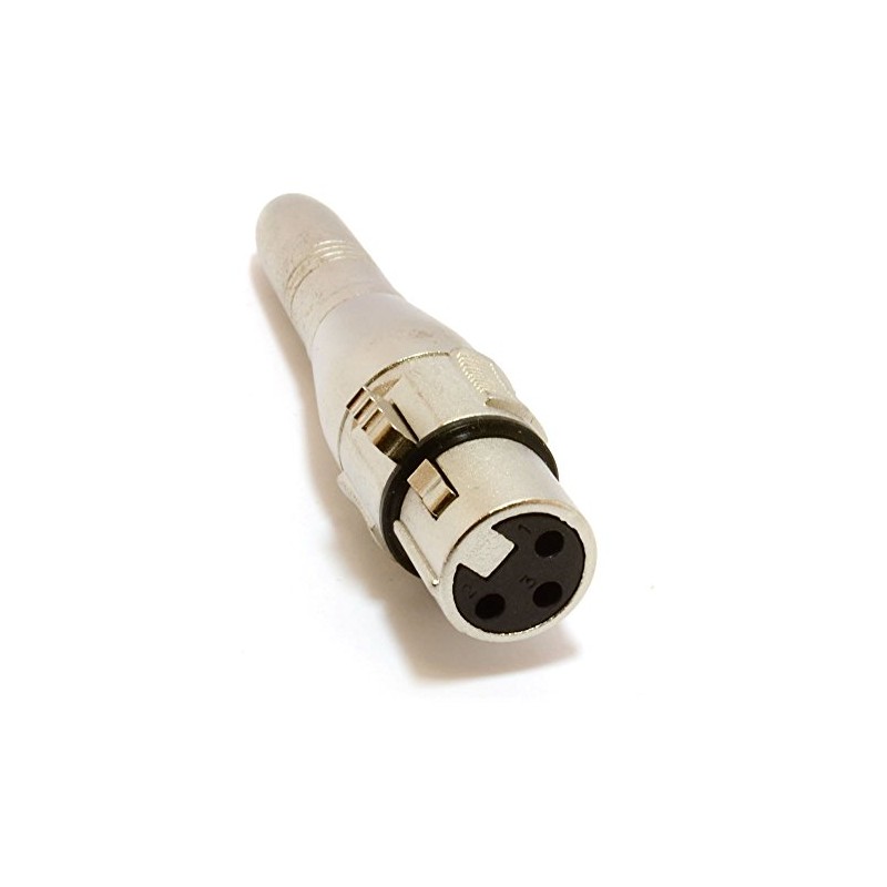 kenable XLR Female Holes to 6.35mm MONO Jack Socket Adapter