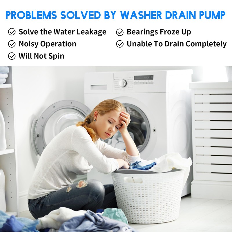 Generic 202203 Washer Drain Pump Compatible with Maytag Jenn-Air Whirlpool
