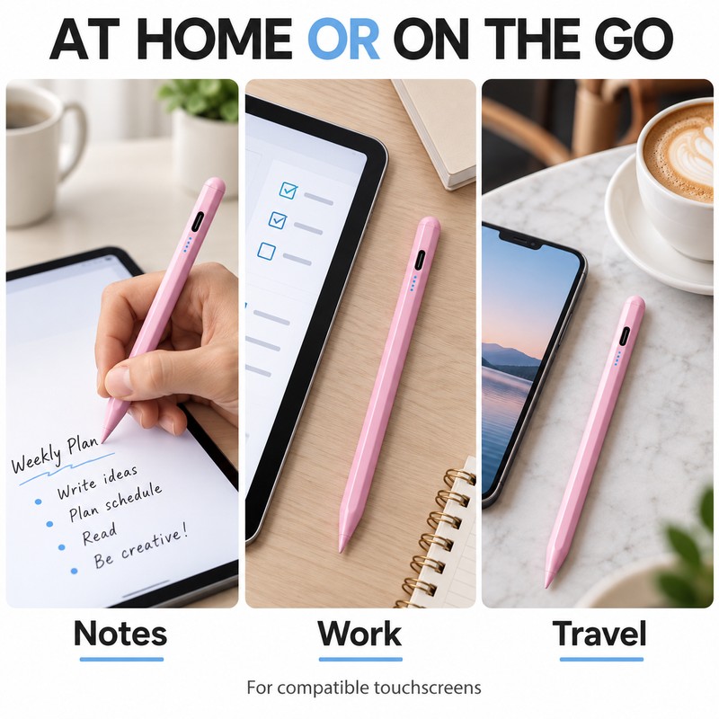 Universal Resistive Stylus Pen for Compatible Touchscreen Tablets and Mobile
