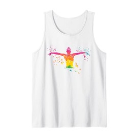 Synchronized Swimming Colorsplash Team Artistic Swim Tank Top