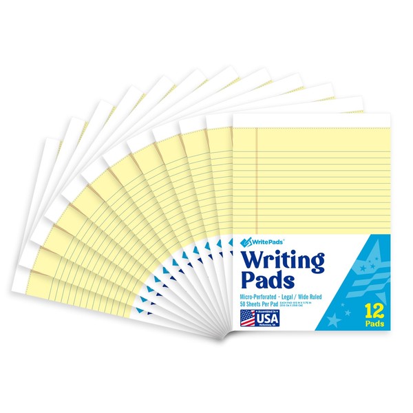 KAISA Legal Pads 5x8 inch Small Writing Pads Narrow Ruled