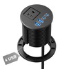 2.5 inch Desk Power Grommet Outlet 2 USB C 20W,