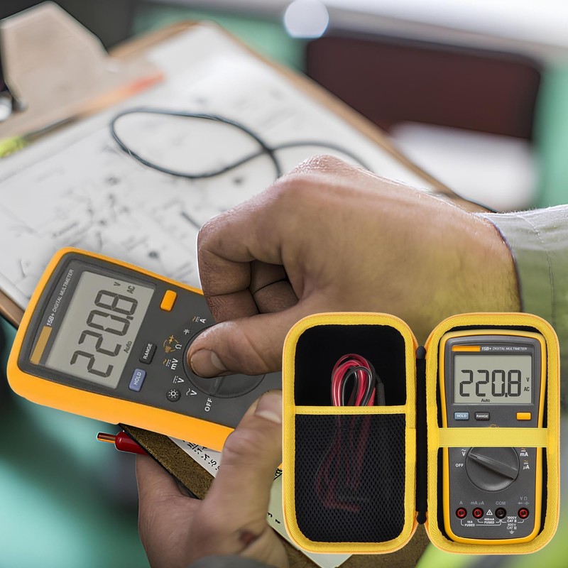 Peyyargo Storage Case Compatible with Fluke Fluke 15B+/17B+ Digital Multimeter