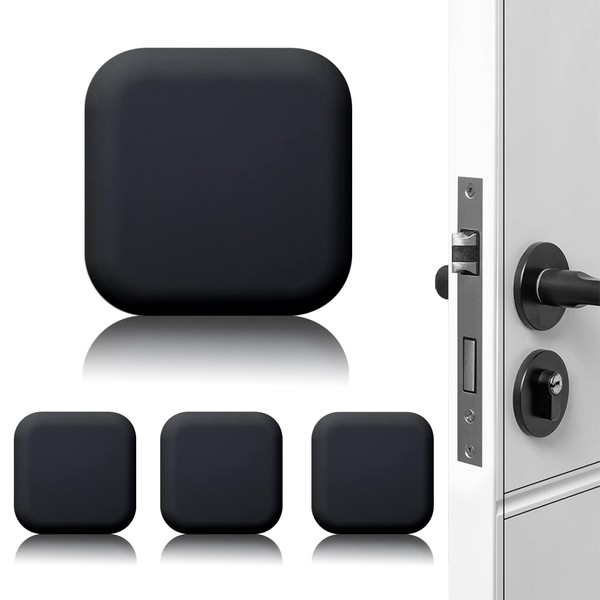 XoYoZo Door Stoppers Wall Protector Buffer Guard Doorknob Door Handle Bumper Self Adhesive Silencer Soft Rubber Crash Pad for Home Office