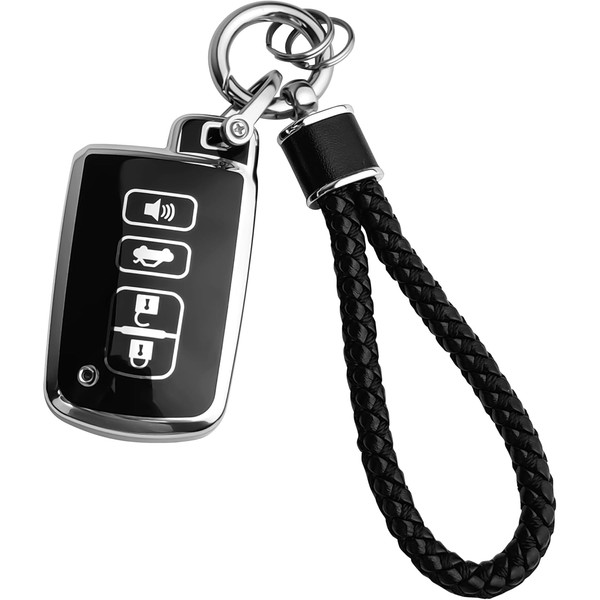 JOYEAR for Toyota Keychain with Key Fob Cover Compatible with