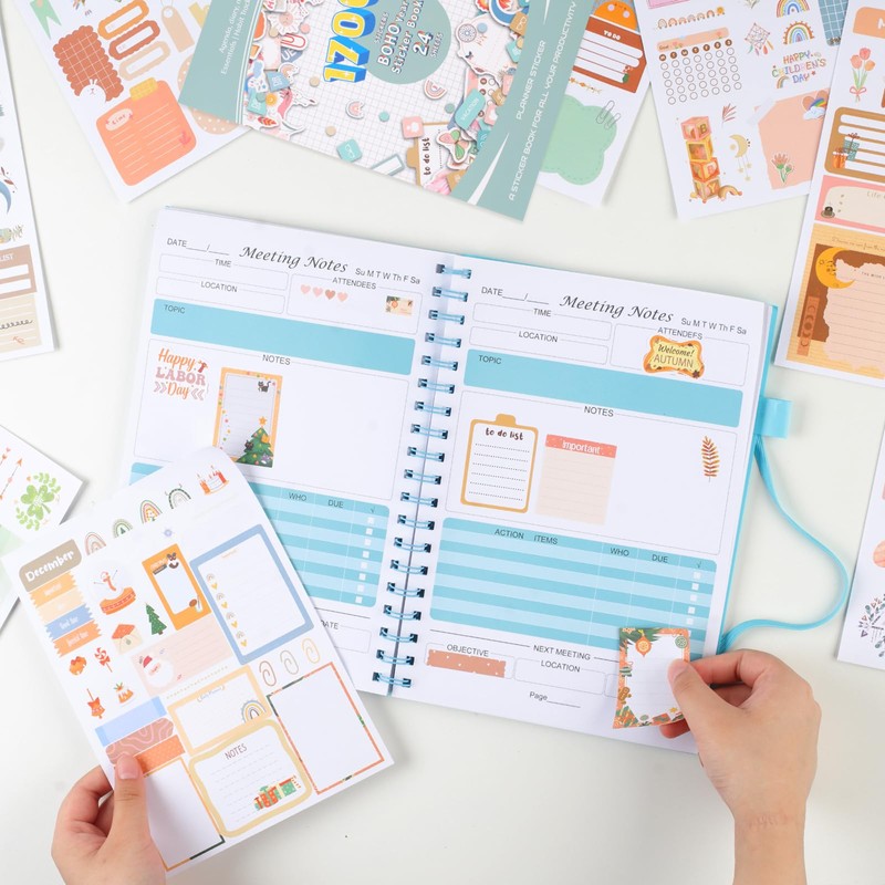 Joyberg 1700+ Planner Stickers - 24 Calendar Stickers Per Pack