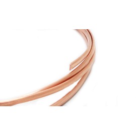 Craft Wire 10 Gauge, 99.9% Pure Copper Wire, Half Round, Dead Soft, CDA #110-5FT