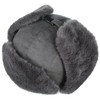 Seeberger Finola Lapeer Aviator Hat Winter Hat with Lining, darkgray