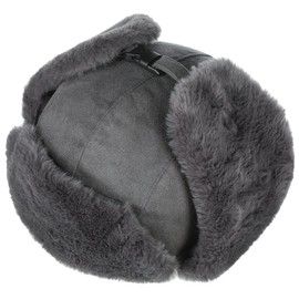 Seeberger Finola Lapeer Aviator Hat Winter Hat with Lining, darkgray