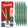 Sharpie S-Gel, Gel Pens, Medium Point (0.7mm), Forest Green Barrel,