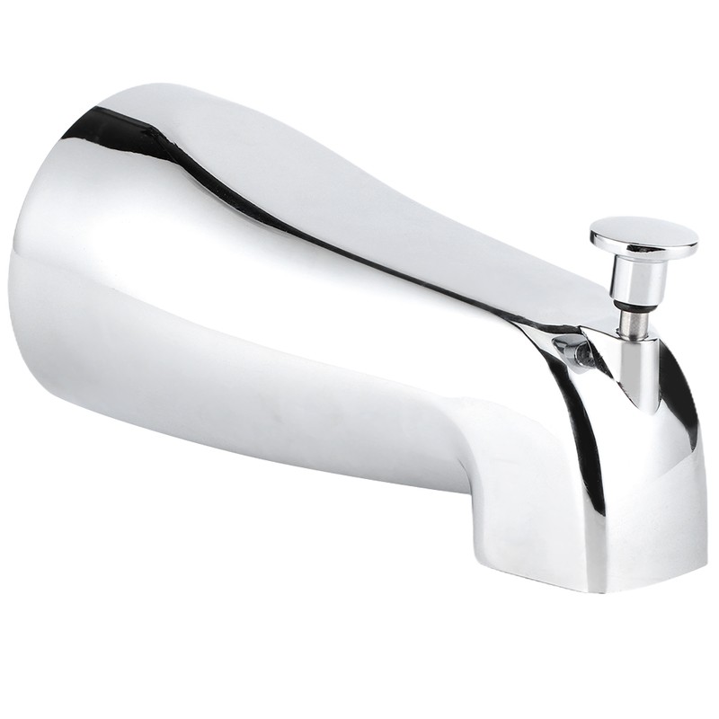 Wall Mounted Electroplate Bathtub Faucet Concealed Tub Spout with Pull