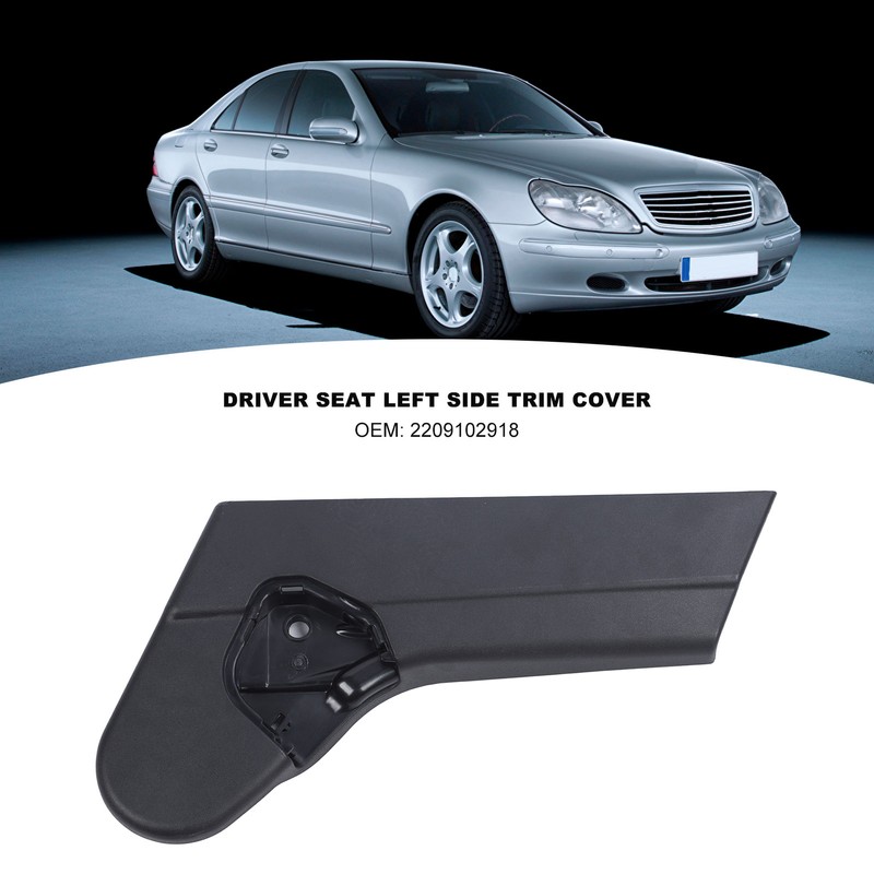 Driver Seat Left Side Trim Cover 2209102918 Black Replacement For