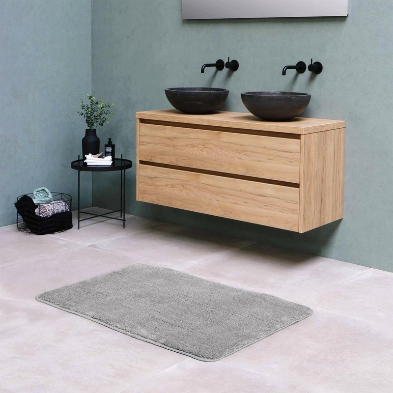 Vinsani Bath Mat Non Slip Bathroom Mat Thickened Fluffy Microfiber