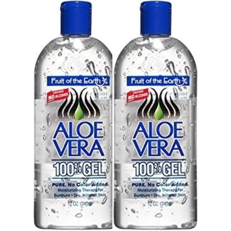 FRUIT O/T EARTH ALOE VERA GEL 12 OZ(Pack of 2)