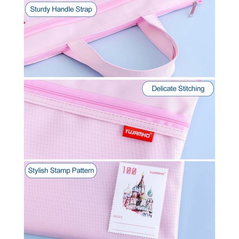 A4 Document Bag Zip Bag Nylon Mesh Bag Waterproof Double