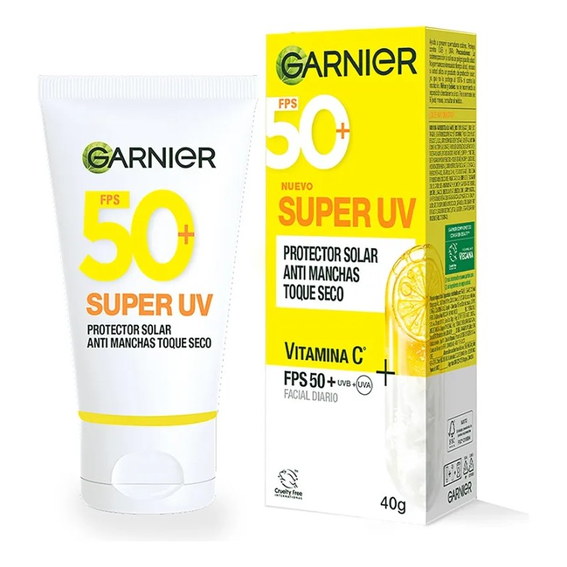 Protector Solar SuperUV Toque Seco Garnier, 40ml