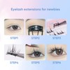 VEECCI False Eyelash Kit - Natural Soft Individual Eyelashes with