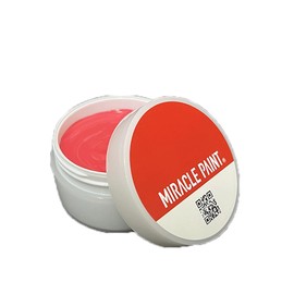 POOL Miracle Paint, Red/Red, 2.1 fl oz (55 ml), Wide Lid Bottle Type, Face Paint, Body Paint, Removable Paint, No Water Required, Water Resistant, Mixed Colors, Made in Japan, 18 Colors Available