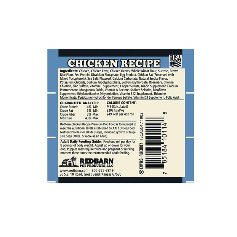 Redbarn 4oz Chicken Roll for Dogs (1-Count)