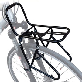 Nvanvmm Bicycle Front Rack, Aluminum Alloy Luggage Touring Carrier Racks 15KG Capacity Mountain Road Bike Pannier Rack