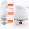 0.6L Folding Electric Kettle 600W Collapsible Water Boiler Portable Silicone