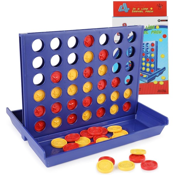 DERAYEE 4 Games, Travel and Pocket Games, Board Game, Four