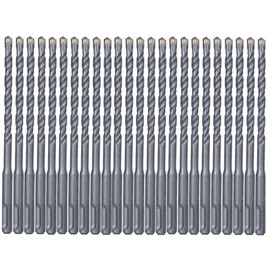 SDS Plus Rotary Hammer Drill Bit 24Pcs 5/32 in. x 8 in. Masonry Concrete Rock Drill
