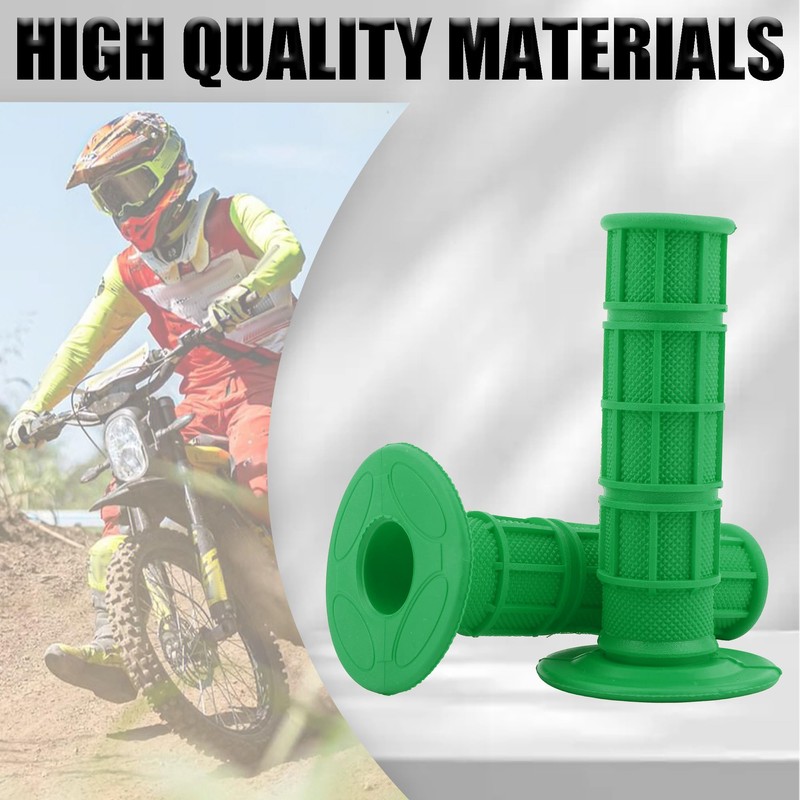 PowerMotor Motorcycle Grips Universal Anti-Slip Rubber Bike Handlebar Grips Replacement