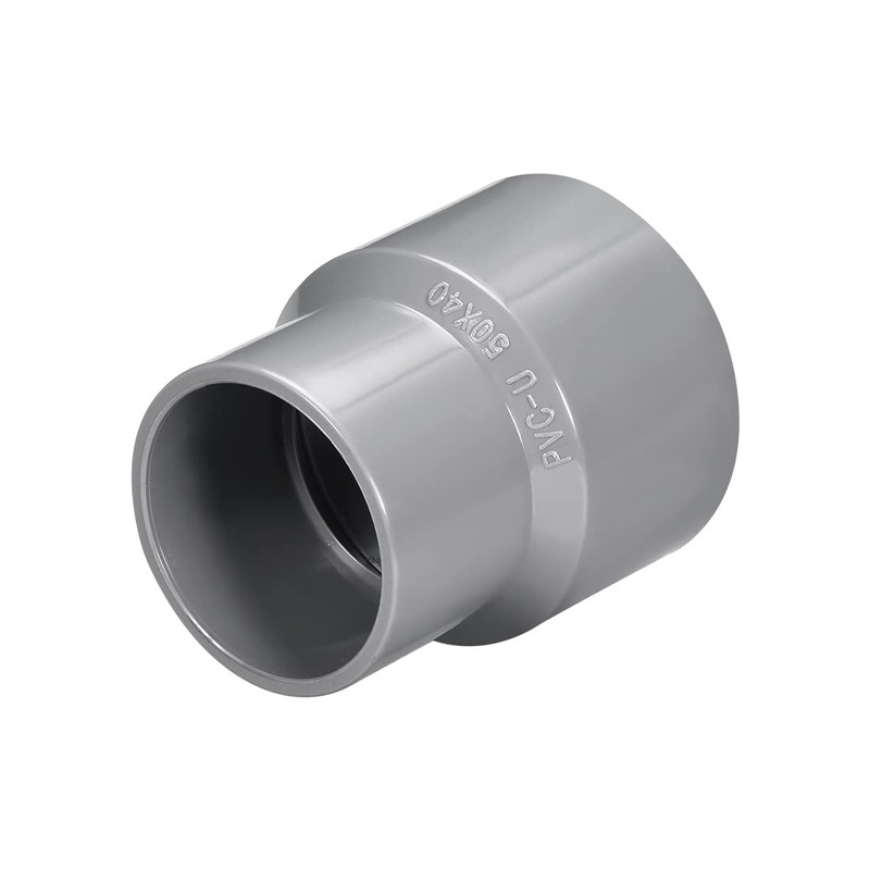 sourcing map PVC DWV Reducing Coupling Schedule 40 Gray 40mm