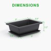GROWNEER 6 Packs 9 Inches Bonsai Training Pots with 15