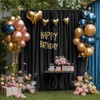 Wokceer Black Backdrop Curtain for Parties 10x10FT Photo Backdrop Drapes