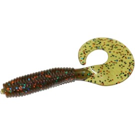 Zoom Fat Albert Single Tail Grub, 10 Pack, 3in, Bull Bream, 011435X