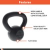 BodySport Cast Iron Kettlebells, 60 lb. – Strength Training Kettlebell