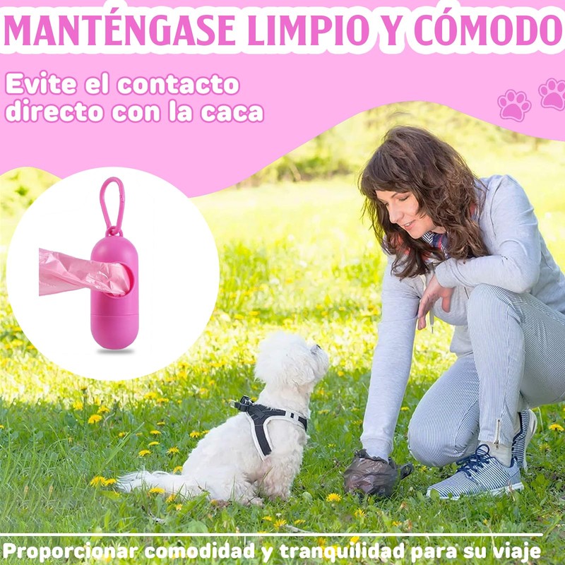 SIUSIO Correa Retráctil para Perro,Correa Larga para Perro con Dispensador