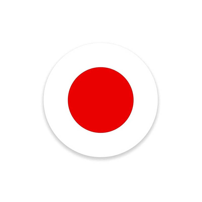 DestinationVinyl 2 x 10cm/100mm Japan Flag Window Cling Sticker Car