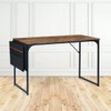 FurnitureR 39.4 inch Small Study Writing Table with Storage Bag