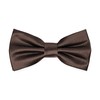 Ladeheid Children's Boys Bow Tie - Pre-Tied Adjustable Band, Shiny