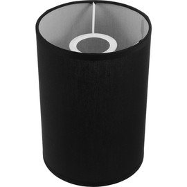 DECHOUS Cylinder Lamp Shade Black, E27 Barrel Fabric Light Shade, Modern Lampshades for Table Lamps, Ceiling Lights, Floor Lamp