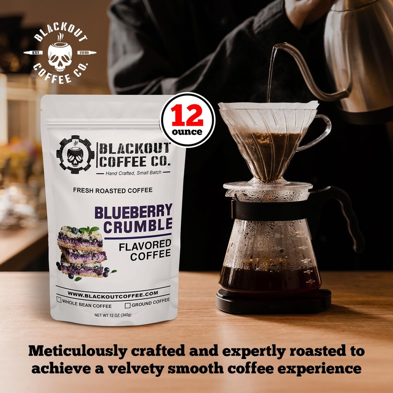 Blackout Coffee Blueberry Crumble Flavored Medium Roast - Freshly Roasted