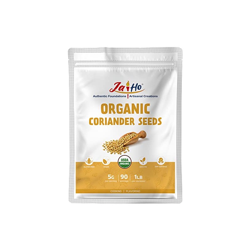 Jai Ho Certified USDA Organic Whole Coriander Seeds – 1