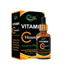 Quat Vitamin C & E Serum Helps Reduces Wrinkles Skin Booster, Women, Men (30ml)