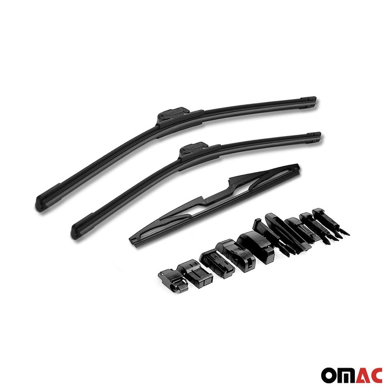 OMAC Front & Rear Windshield Wiper Blades Set for Ford