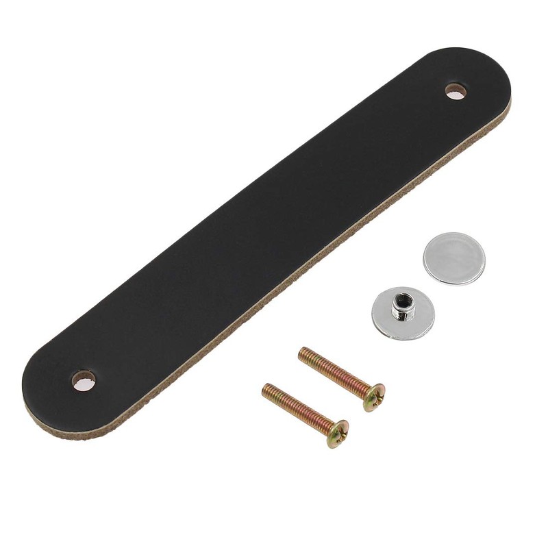 Yoohey 5 Pack Drawer Knob Pull Handle Leather Cabinet Drawer